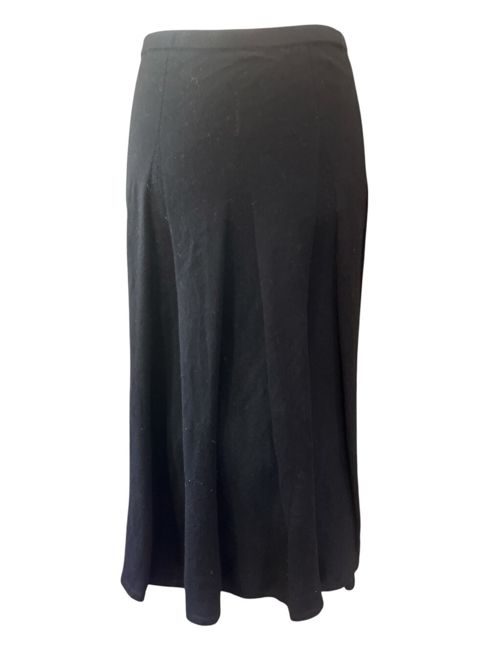 J.Jill Skirt-Women-S-Black Knit-Paneled Seam-A-Line-Cotton Blend-25